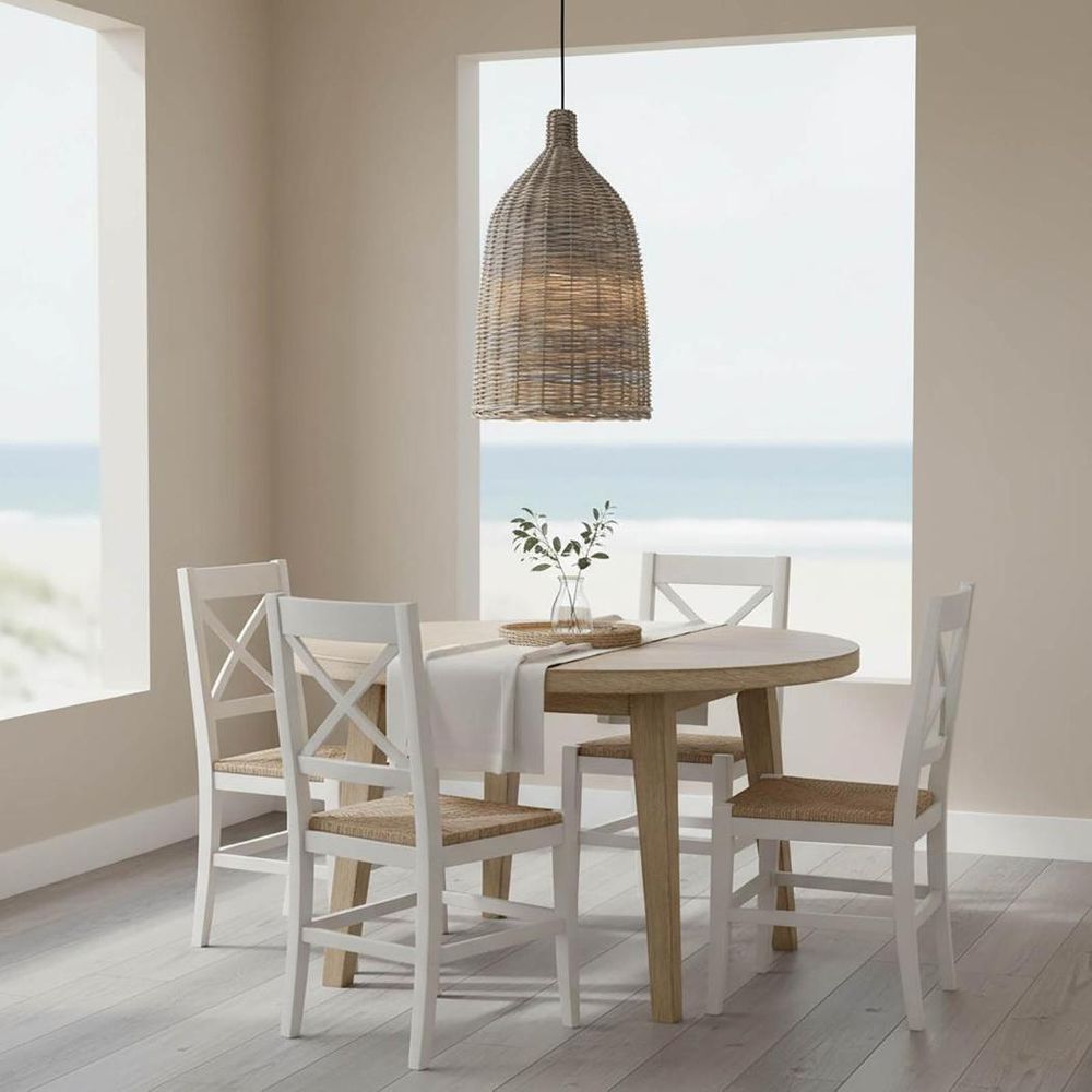 Palm Beach Rattan 1 Light Pendant