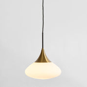 Toti Glass Pendant Antique Brass