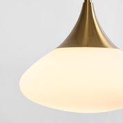 Toti Glass Pendant Antique Brass