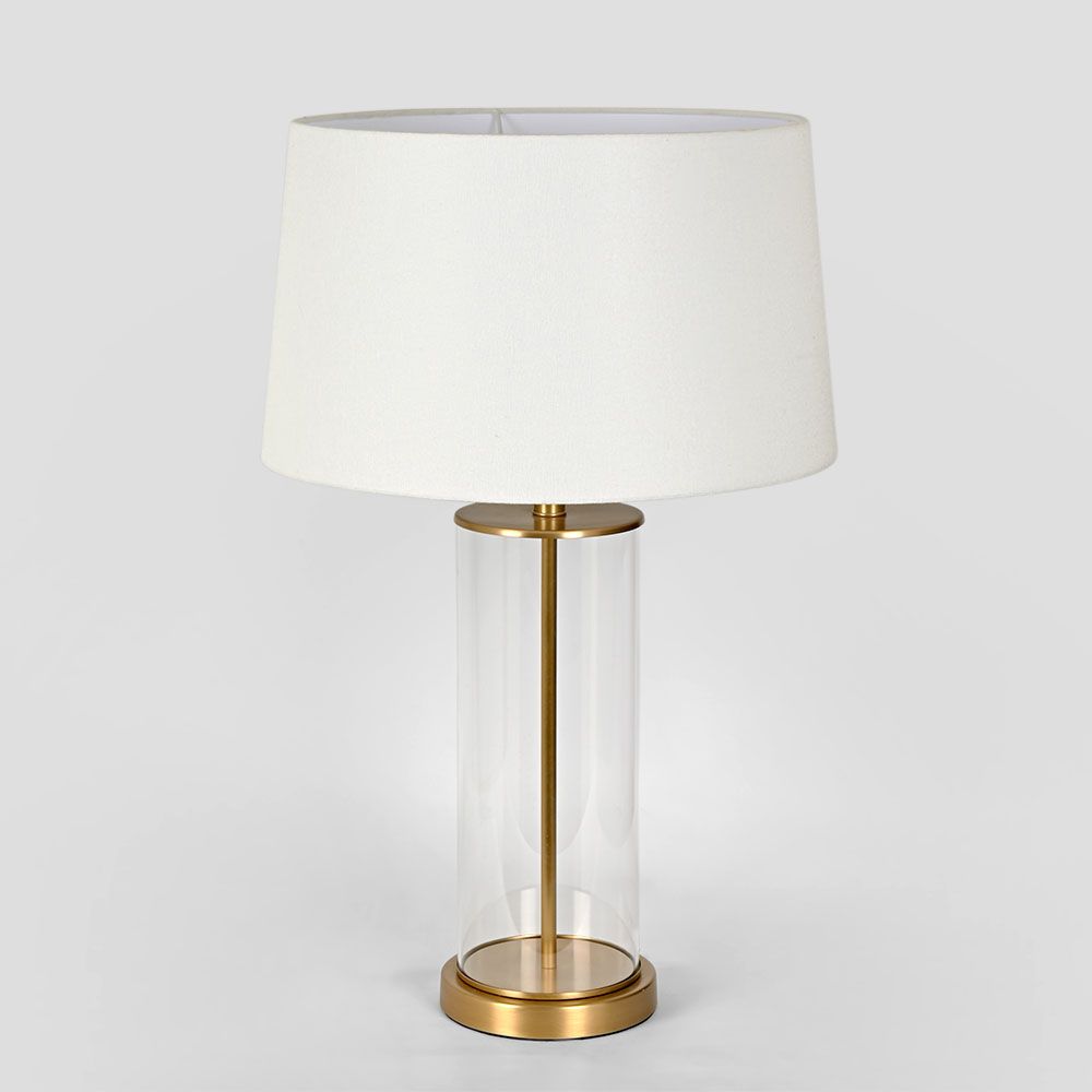 Iris Table Lamp Base Only Antique Brass