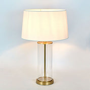 Iris Table Lamp Base Only Antique Brass