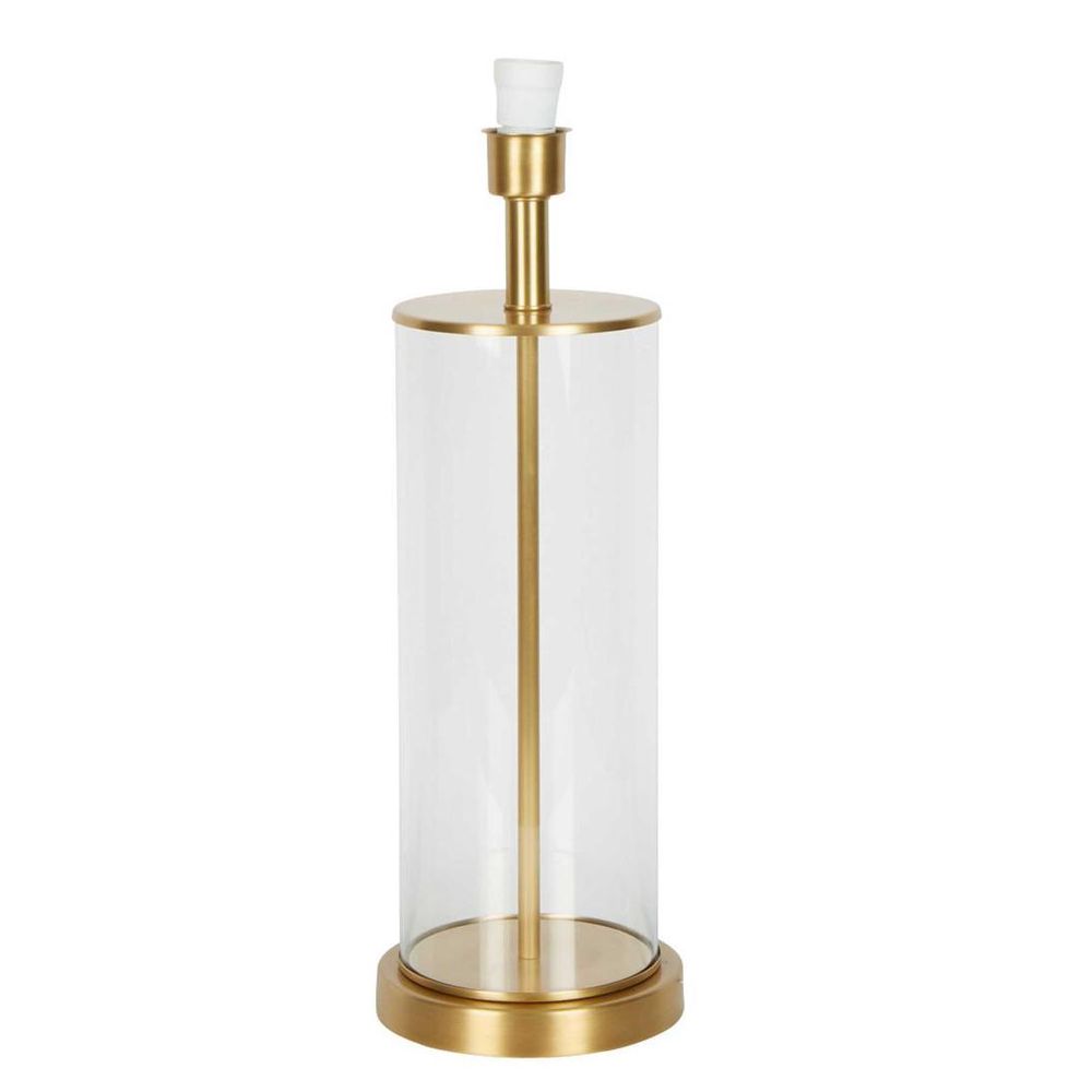 Iris Table Lamp Base Only Antique Brass