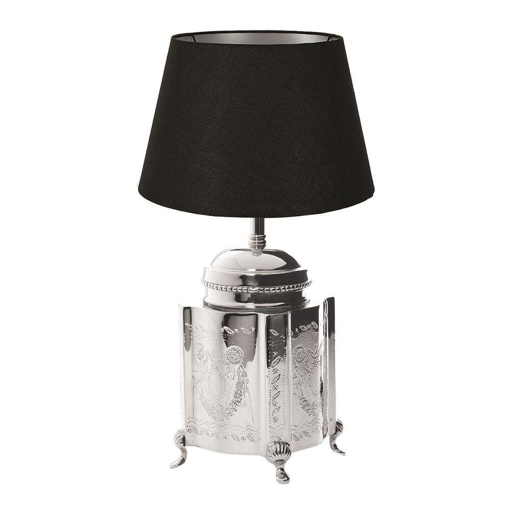 Kensington Table Lamp Shiny Nickel Aluminium