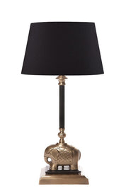 Sabu 1 Light Antique Brass/Black - Brass Elephant Table Lamp Base Only