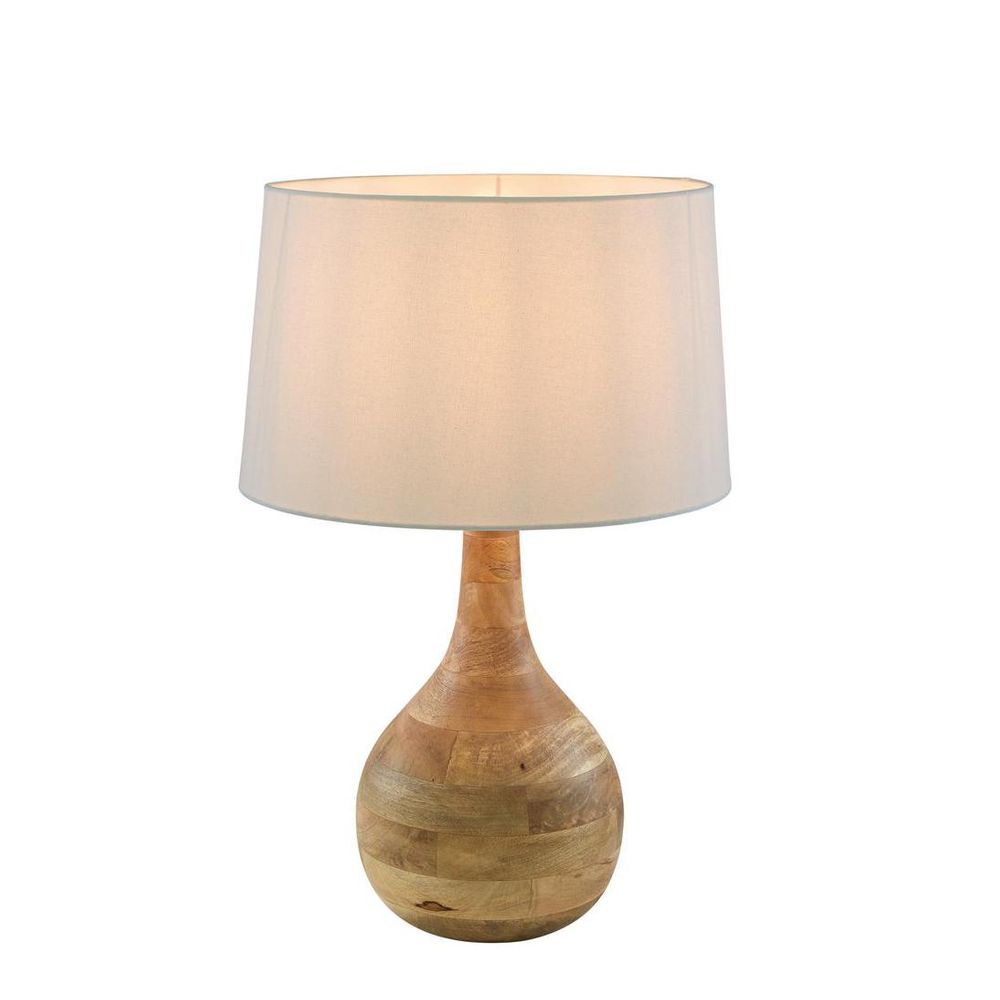 Sarod Small Table Lamp Dark Natural Base Only