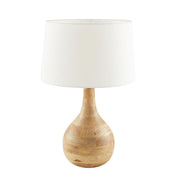 Sarod Small Table Lamp Dark Natural Base Only