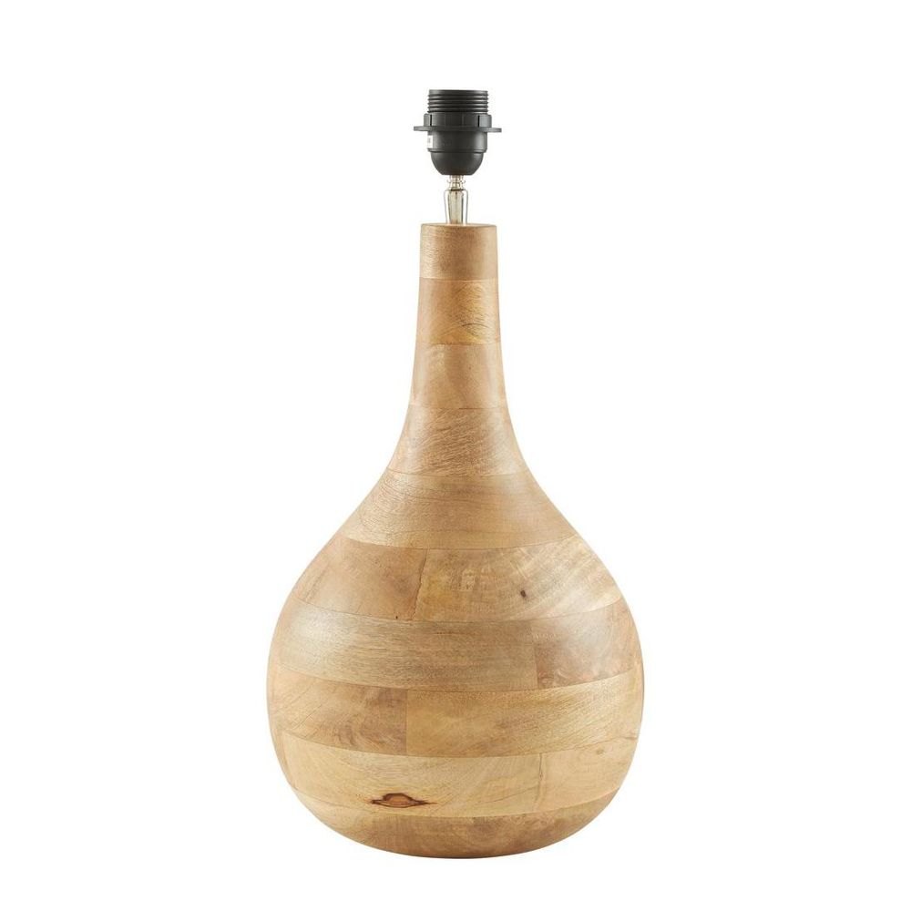 Sarod Small Table Lamp Dark Natural Base Only