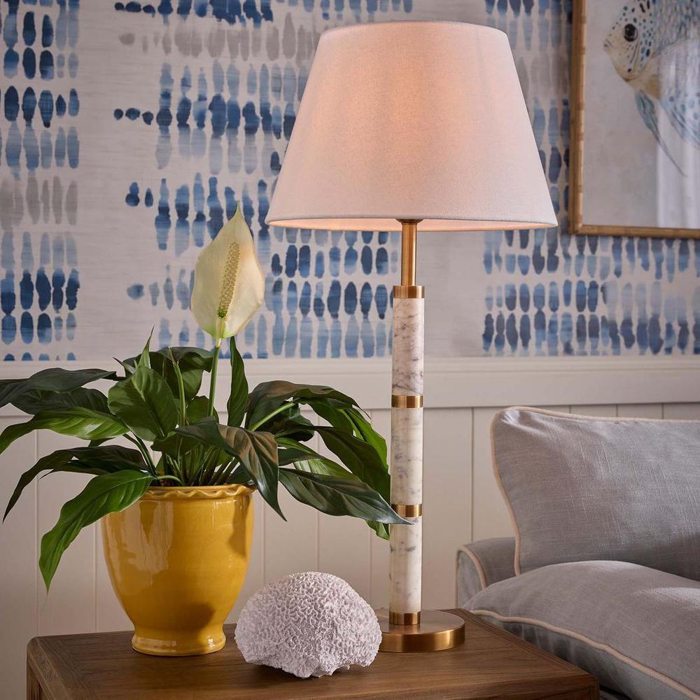 ST Germain Table Lamp Base Only White