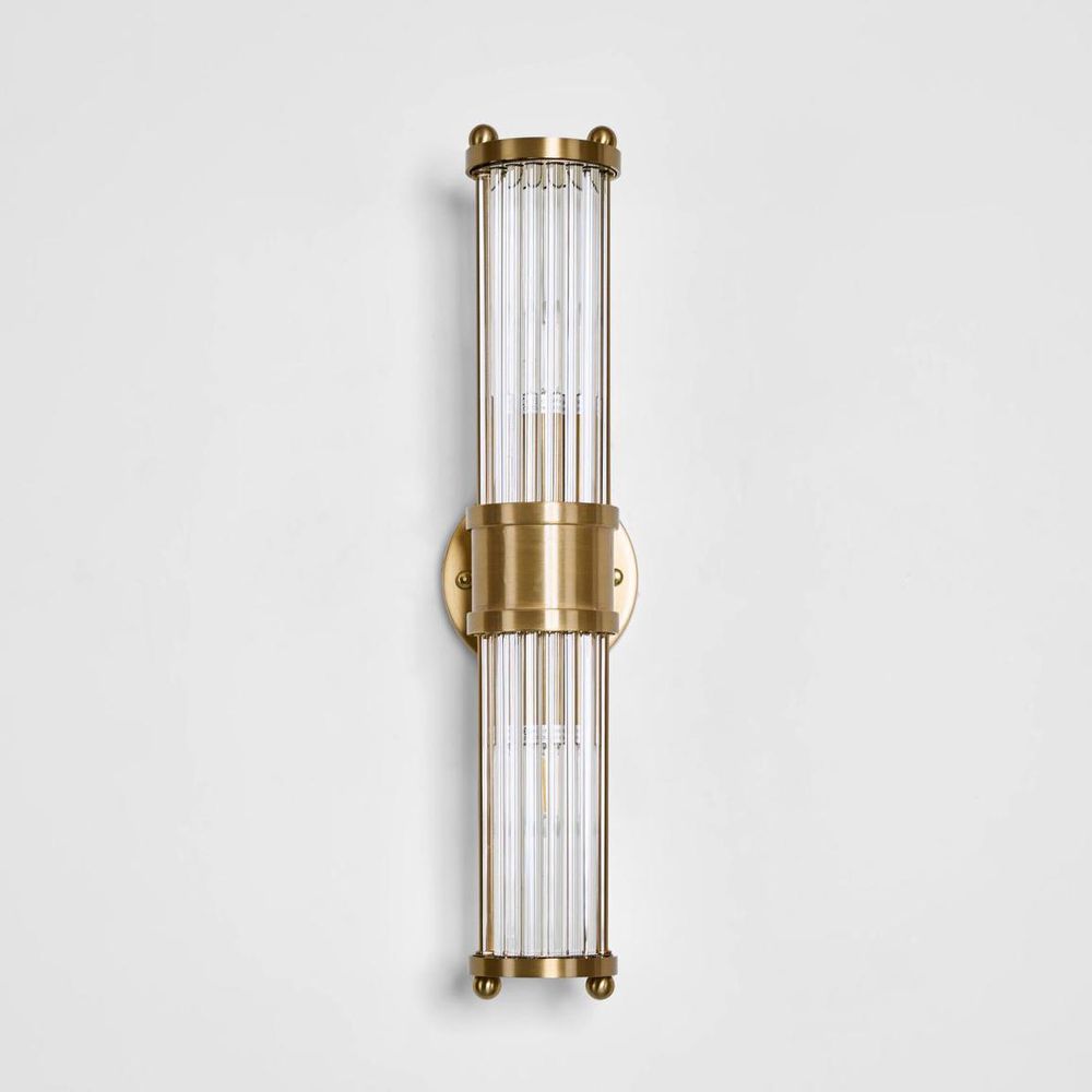 Jenson Up & Down Wall Light Brass