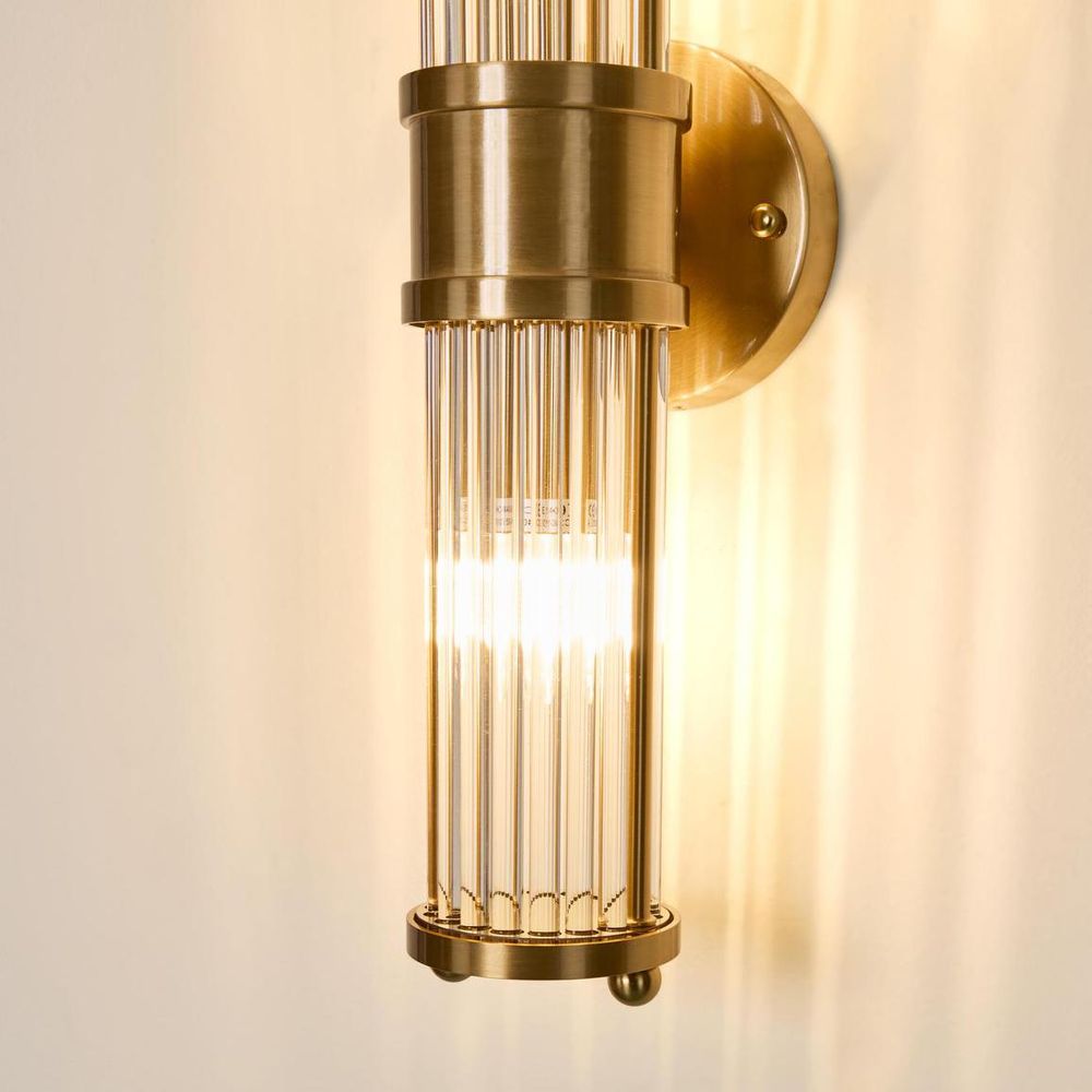 Jenson Up & Down Wall Light Brass
