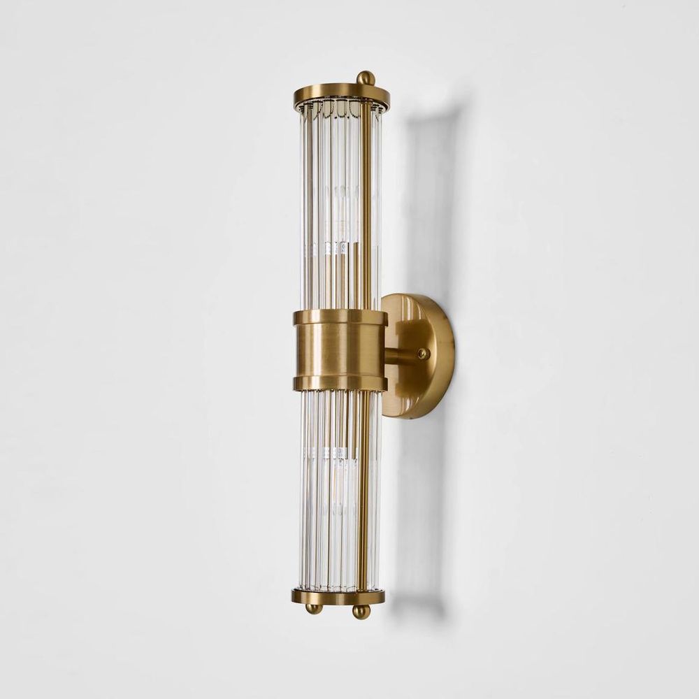 Jenson Up & Down Wall Light Brass