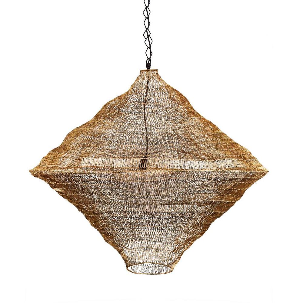Metropolitan Pendant Light H540mm Brass Aluminium