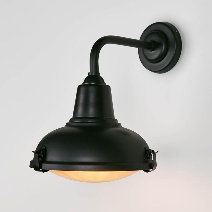 Catalina Exterior Wall Light Black Brass