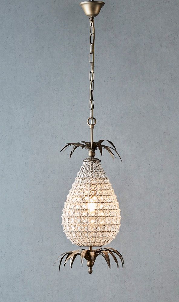Picasso 1 Light Pendant Brass