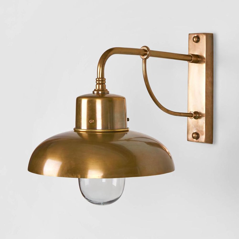Bridgewater Outdoor Wall Lamp Brass