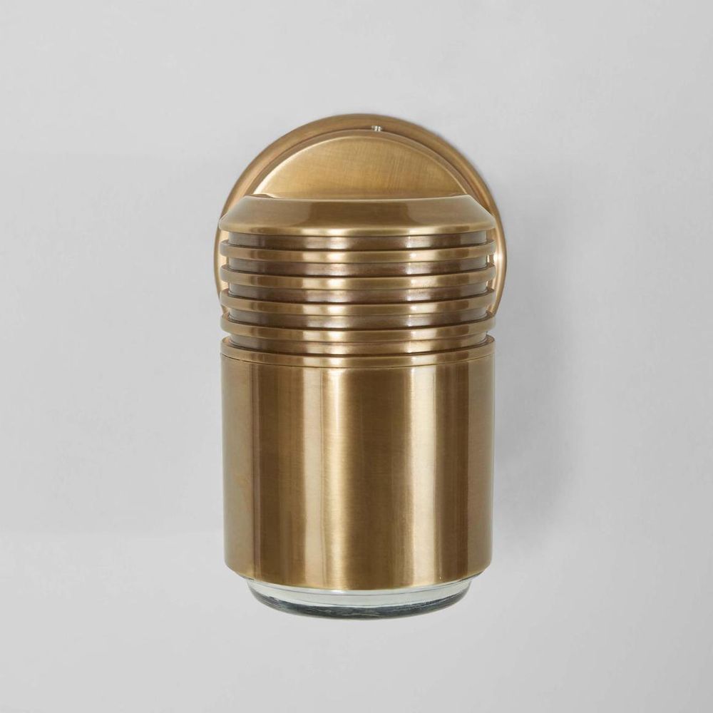 Primrose Outdoor Wall Light Antique Brass