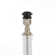 Rockpool 1 Light Table Lamp Base Only - Clear/Nickel