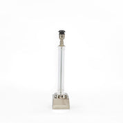 Rockpool 1 Light Table Lamp Base Only - Clear/Nickel