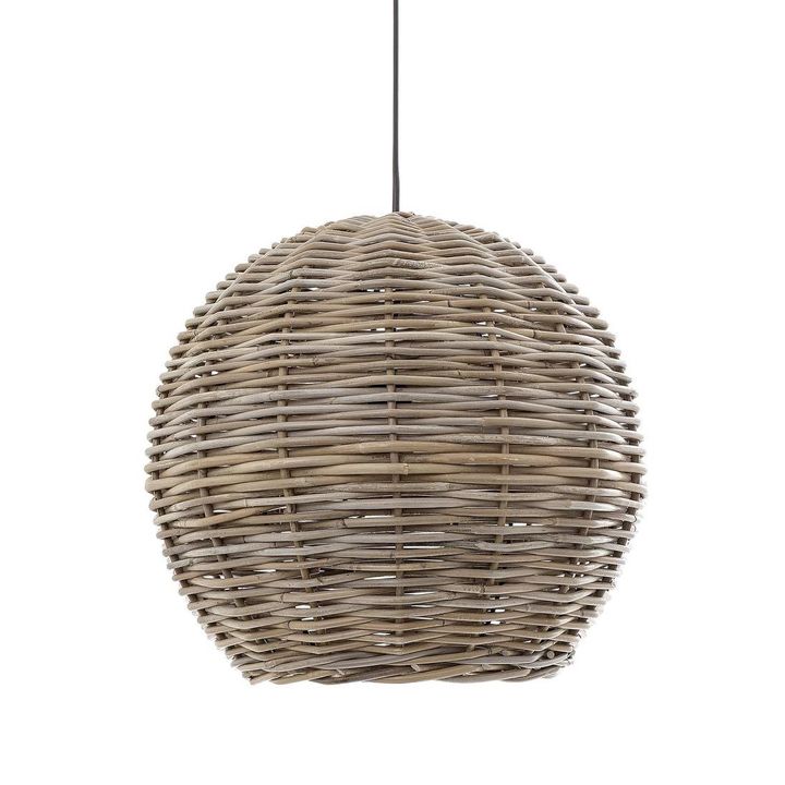 Rattan Round 1 Light Pendant 400mm