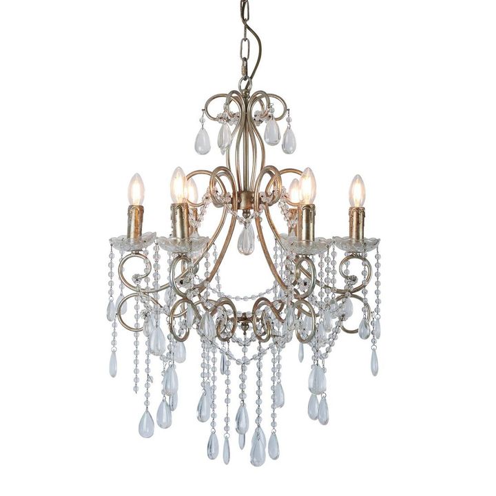 Raphael Chandelier Antique Silver