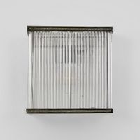 Verre Rectangular Glass Wall Light Nickel