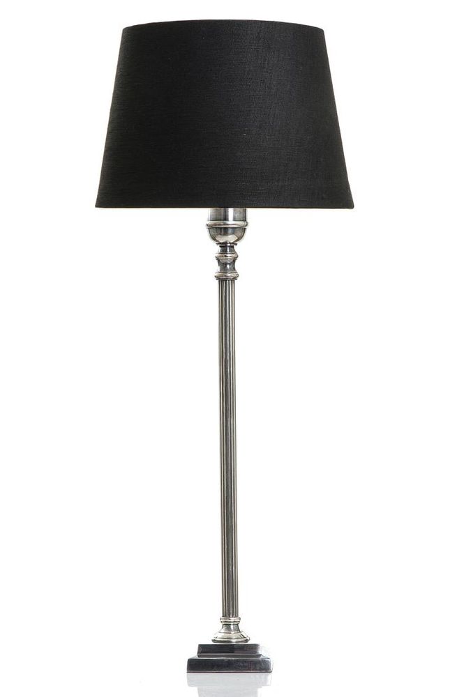 Crawford Table Lamp Base Only - Antique Silver