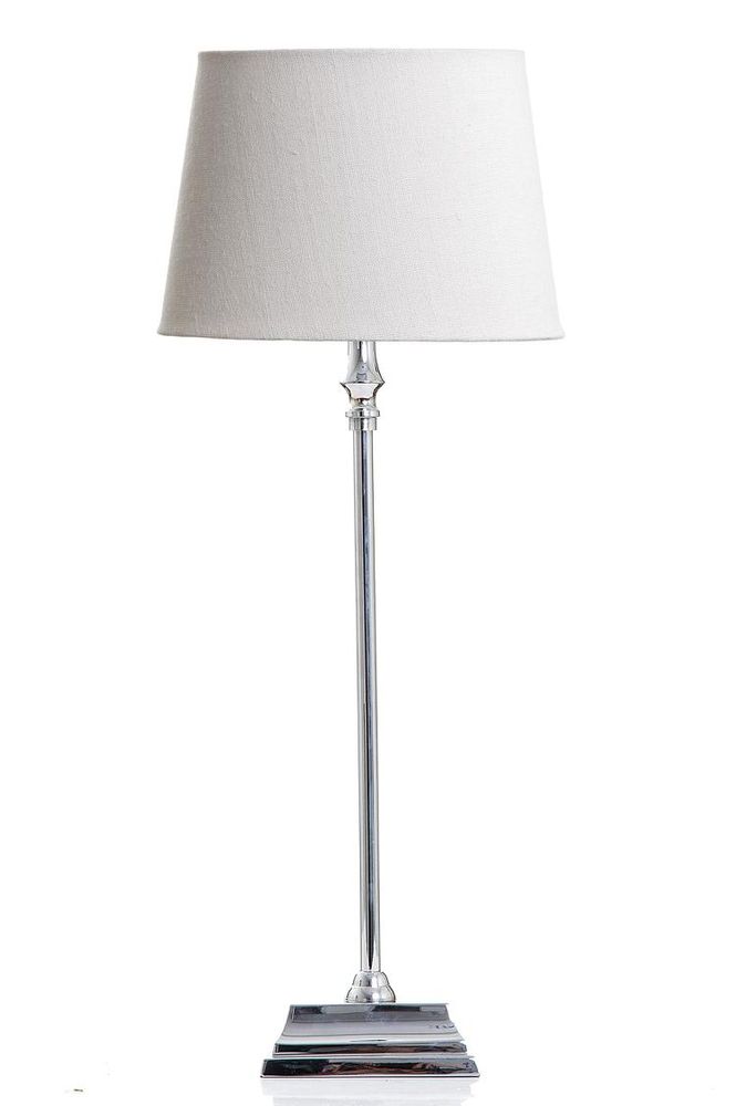 Collin 1 Light Table Lamp Base Only - Shiny Nickel
