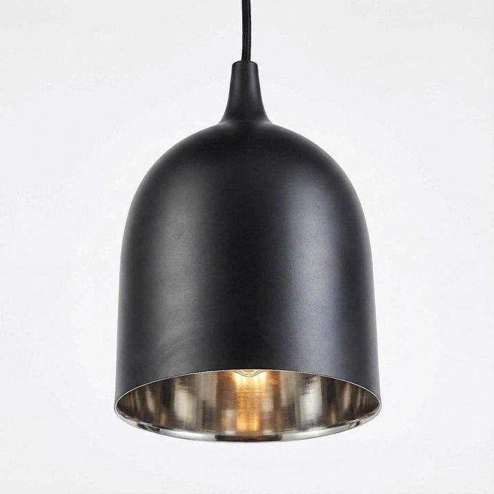 Lumi-R 1 Light Pendant Black Label Silver