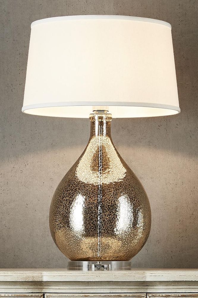 Brompton Table Lamp With Off White Shade