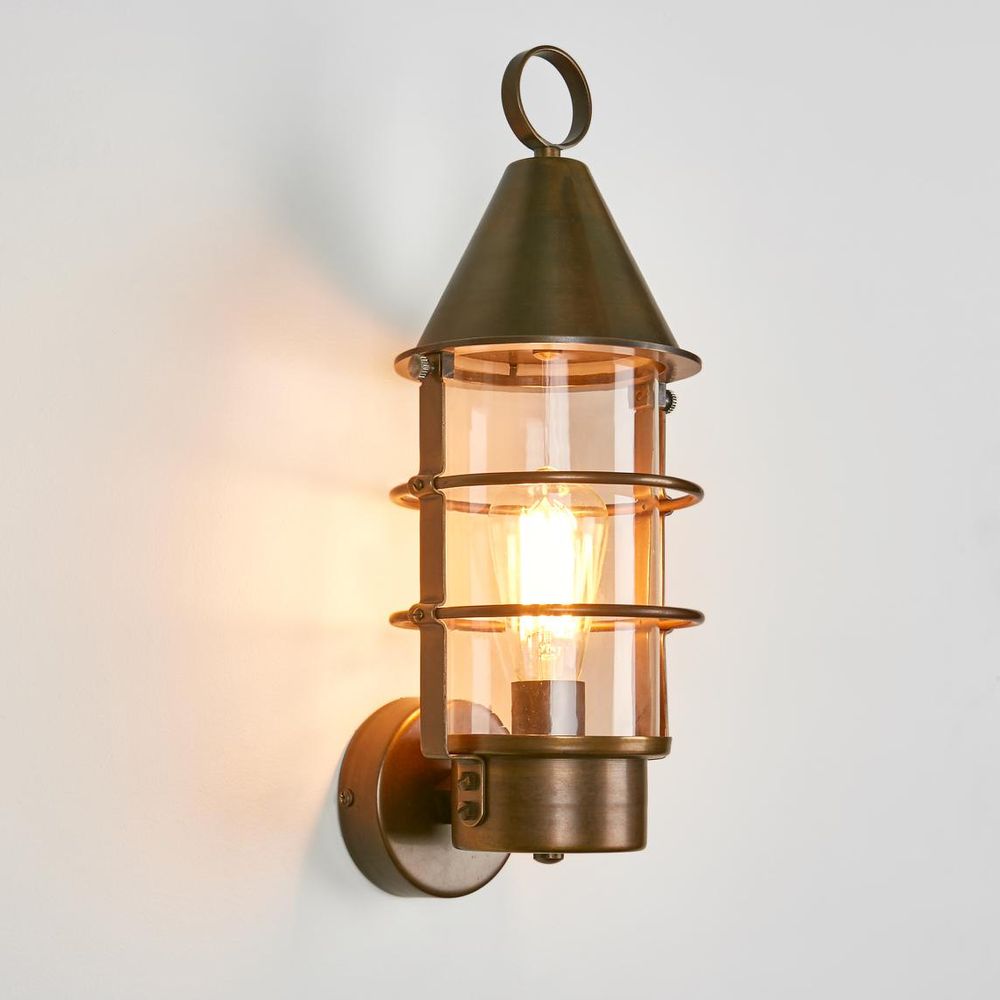 Eastwood 1 Light Outdoor Wall Light Brass
