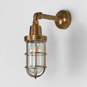 Starboard Outdoor Wall Lamp Antique Brass