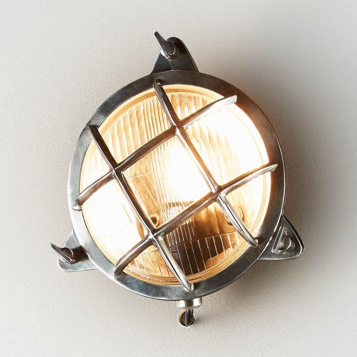 Palmerston Outdoor Wall Lamp Silver
