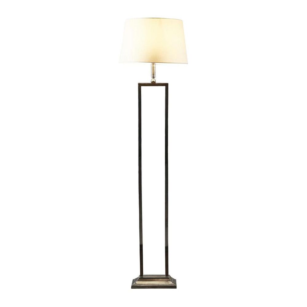 Hamilton 1 Light Floor Lamp Antique Silver