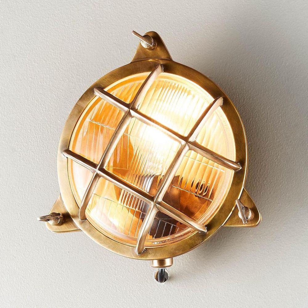 Palmerston Outdoor Wall Lamp Brass