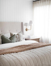 Trilogy 3 Light Wall Light Base Brass