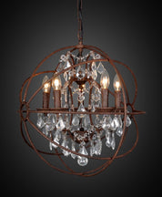 Sundance 5 Light Chandelier Medium Rust