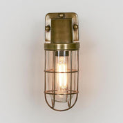 Royal London Outdoor Wall Light Antique Brass
