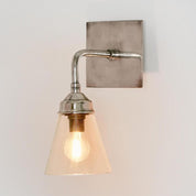Basel 1 Light Wall Lamp Silver