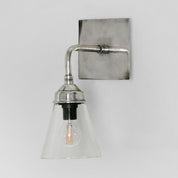 Basel 1 Light Wall Lamp Silver