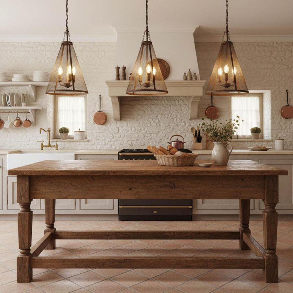 Walker 3 Light Pendant Bronze