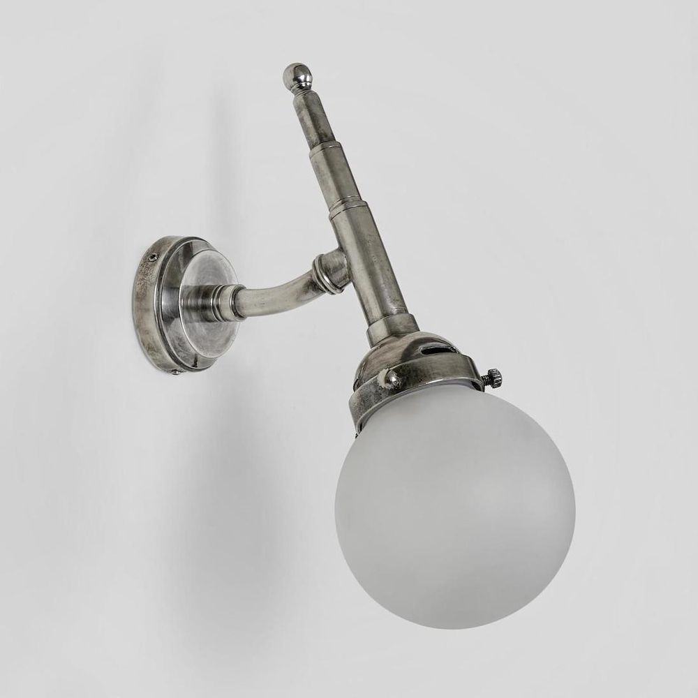 Paris Wall Lamp Antique Silver