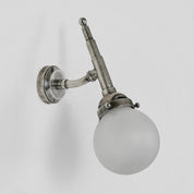 Paris Wall Lamp Antique Silver