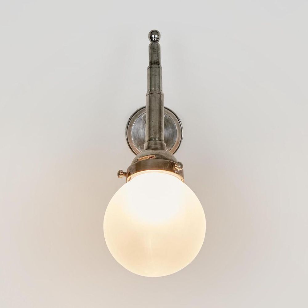 Paris Wall Lamp Antique Silver