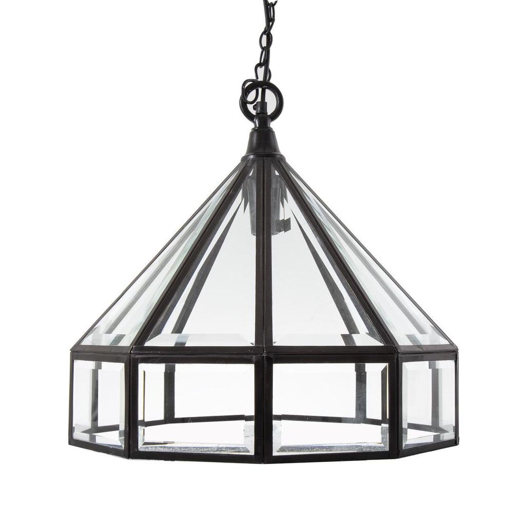 Hagman Glass 1 Light Pendant Bronze