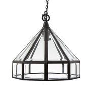 Hagman Glass 1 Light Pendant Bronze