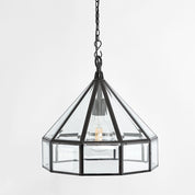 Hagman Glass 1 Light Pendant Bronze