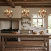 Sundance 4 Light Chandelier Small Rust
