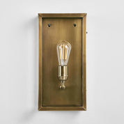 Goodman Outdoor Lantern Wall Lamp Antique Brass
