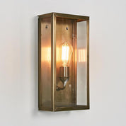 Goodman Outdoor Lantern Wall Lamp Antique Brass