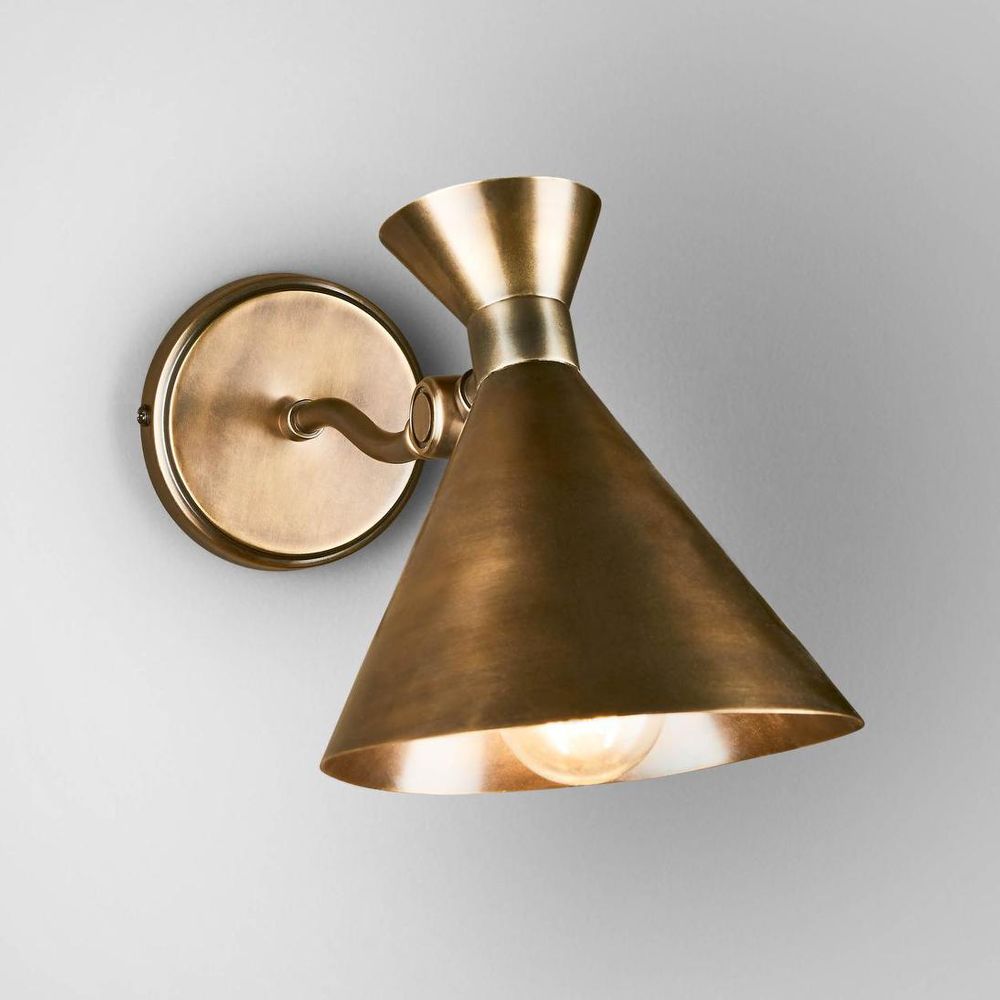 Lawson Industrial Wall Light Brass